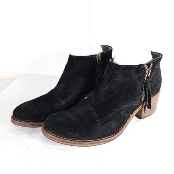 Alberto Fermani Women's Capricia US6,5-7 EU 37,5 Black Suede Ankle Boots Booties - Picture 1 of 12